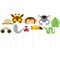Party Central Club Pack of 60 Multi-Colored Animals Novelty Photo Props 15"